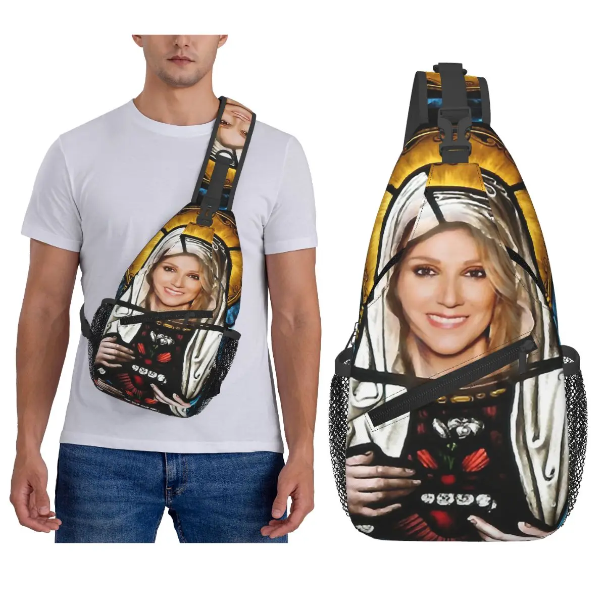 

Saint C-Celine-S Dion нагрудная сумка мужской рюкзак через плечо на слинге нагрудная сумка дорожный походный рюкзак сумка на плечо