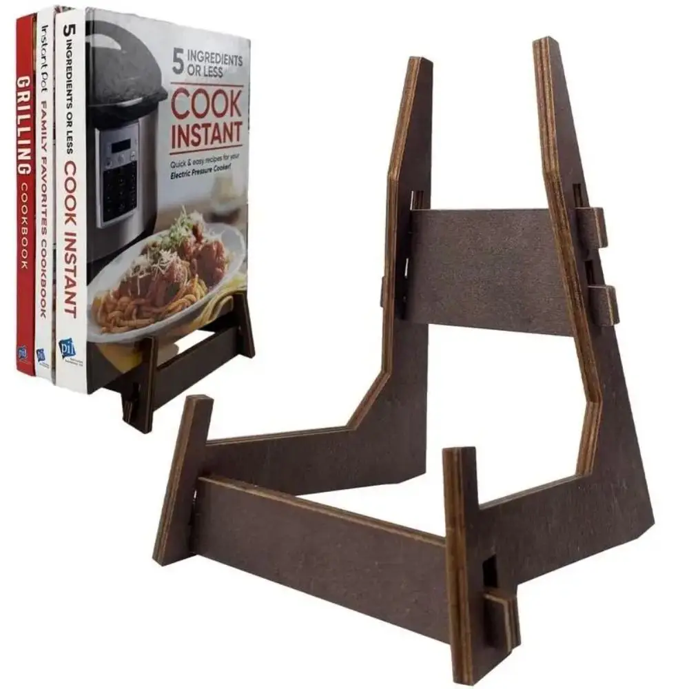 4.5/6/8 بوصة حامل عرض فني إطار صورة خشبي عتيق حامل مضاد للانزلاق متعدد الأغراض حامل عرض الكتب عرض ديكور