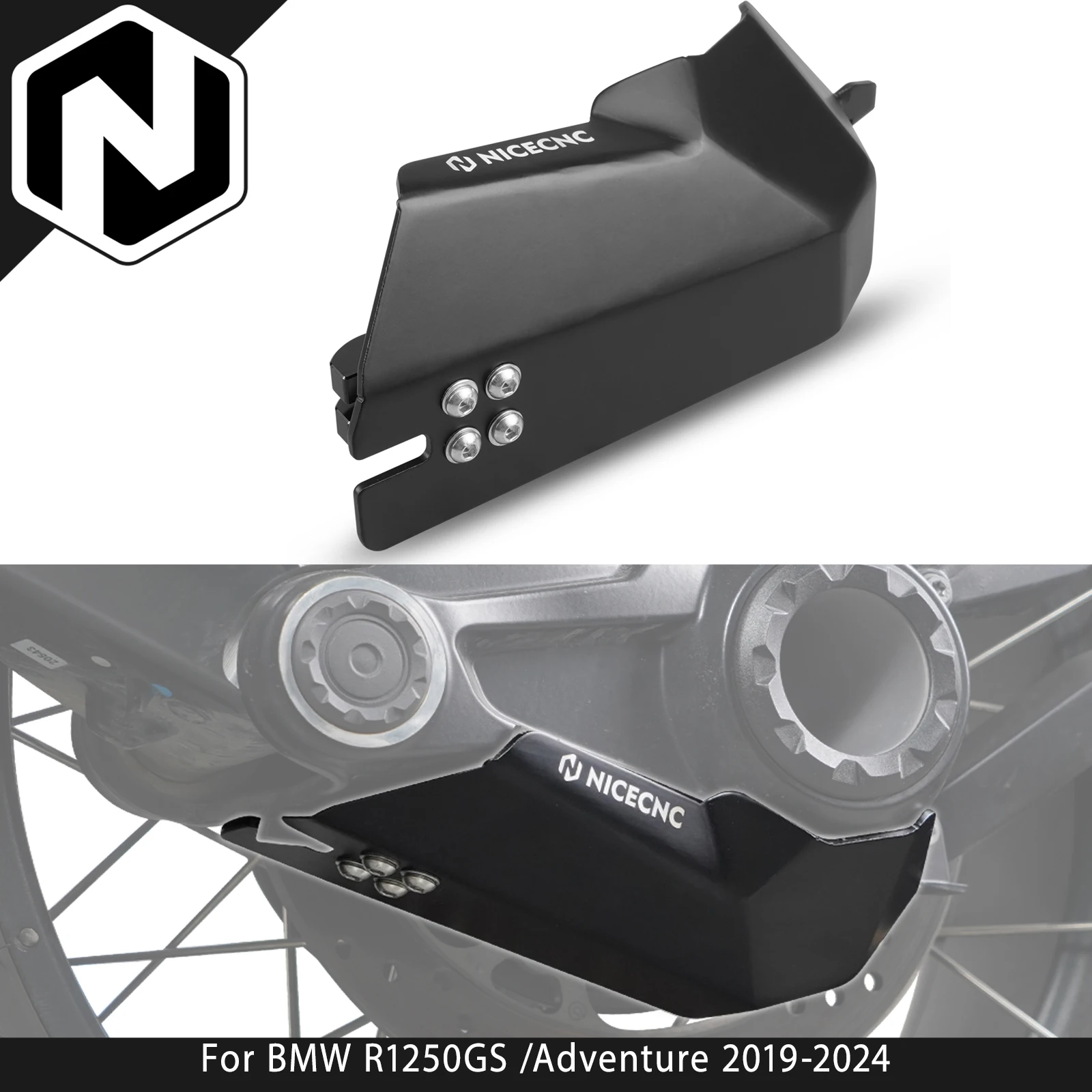 Final Drive Guard Protector For BMW R1250GS /R1250GS Adventure 2019-2024 R1200GS /R1200GS Adventure 2013-2018 R 1250 GS R1200 GS