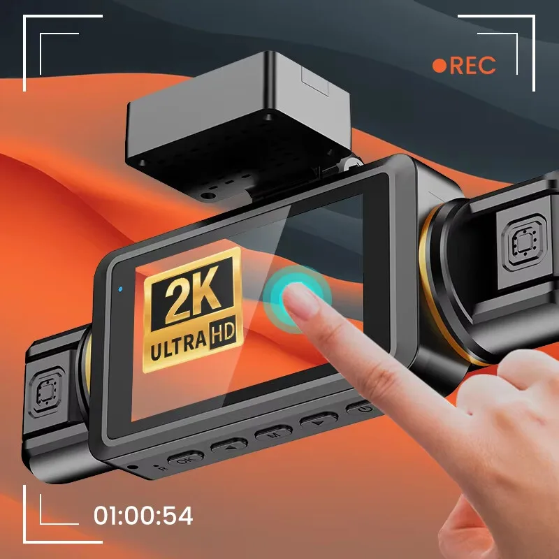 3inch Touch Screen 4CHs 2K+1K+1K+1K 4G LTE Dash Cam ADAS BSD Wifi Remote Live Video App View Fit Max 512g Card 4g Car Camera