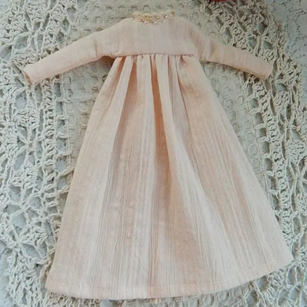 Robes imprimées sans manches, Mini accessoires de bricolage, robe de princesse, vêtements Vintage mignons pour poupées azone ob24