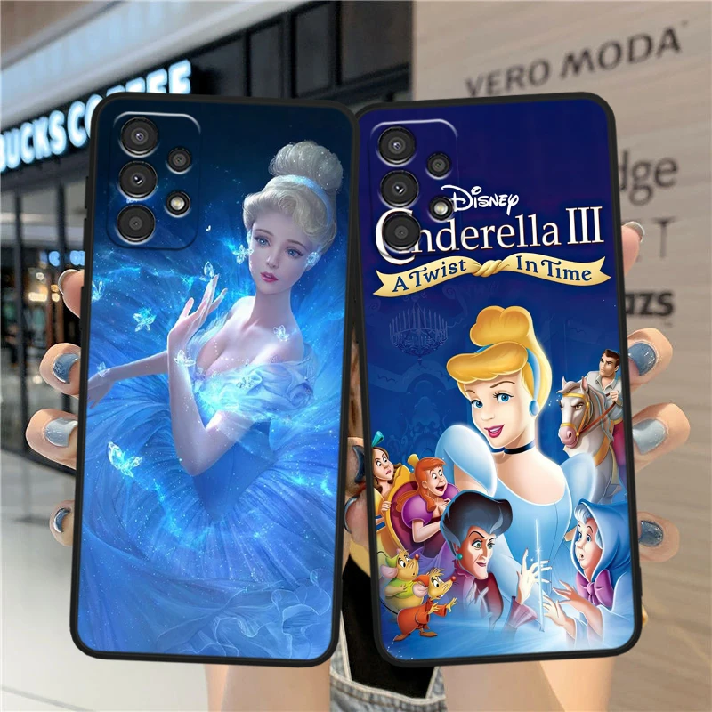 Disney Cinderella Cute For Samsung A90 A80 A70S A60 A50S A40 A30S A20E A20S A10S Silicone Black Phone Case