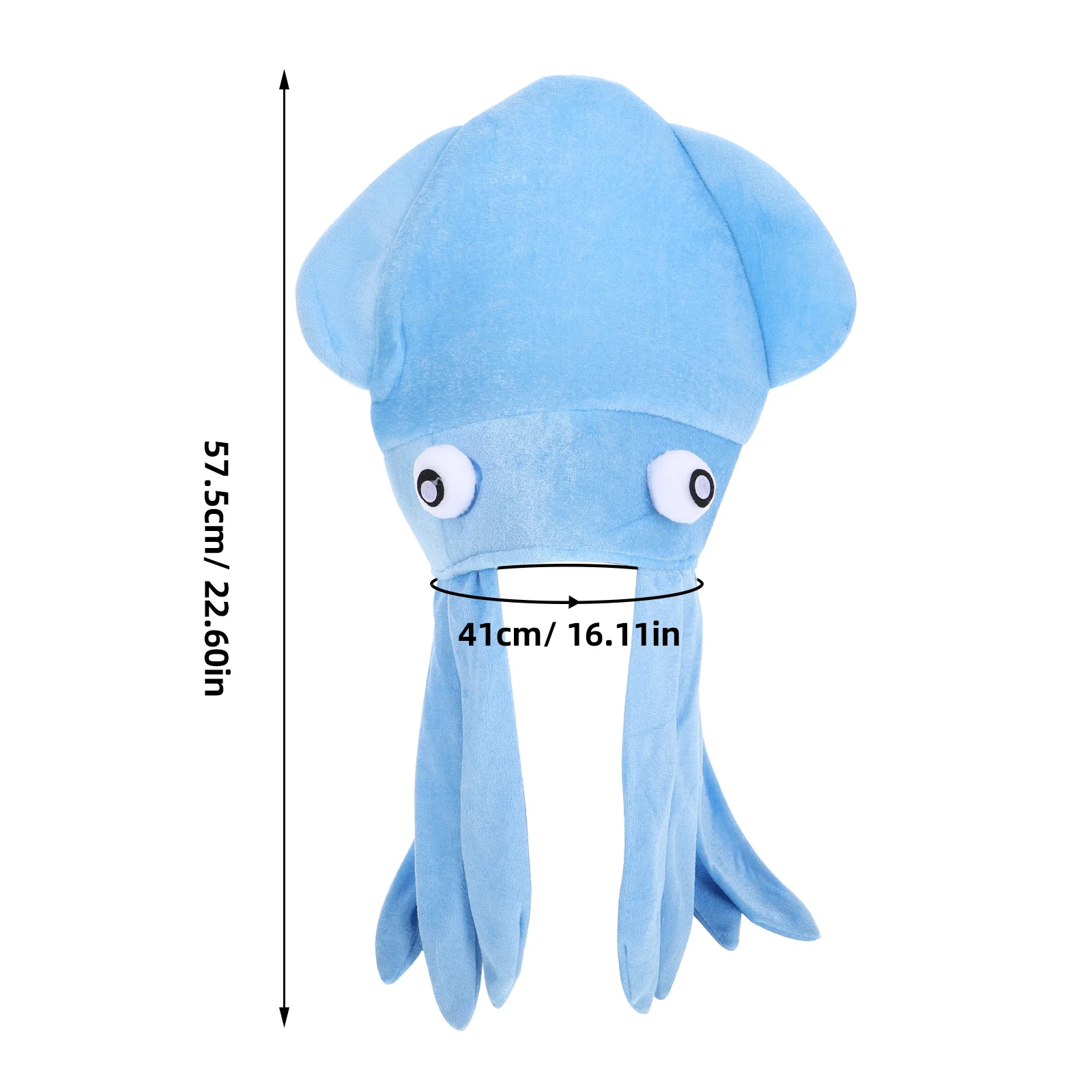 Chapeau de poulpe en flanelle, bandeau, coiffure de poulpe, casquette décorative, accessoires Photo, Costume de poulpe, accessoires de Cosplay pour enfants, 1 pièce