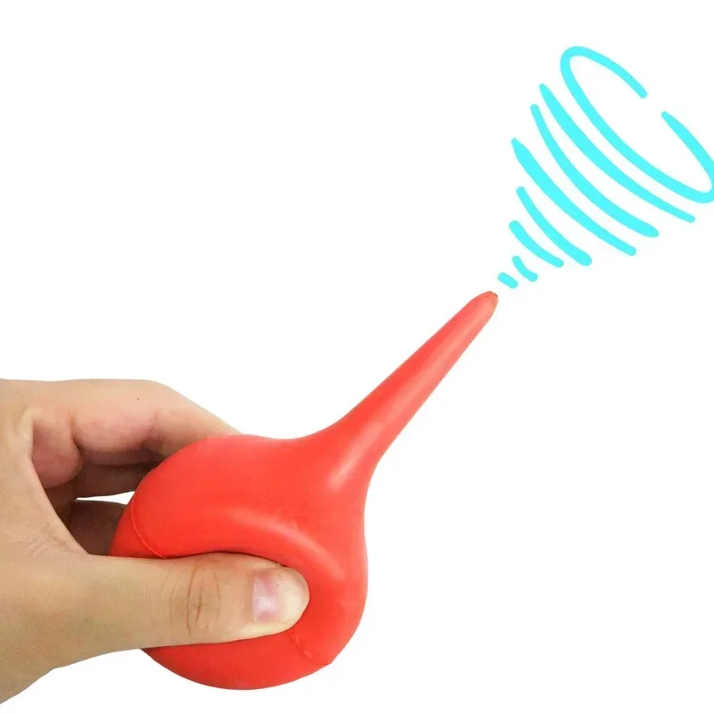 30/60/90ml Lab Laboratory Tool Red Rubber Suction Ear Washing Syringe Squeeze Rubber Bulb Syringe Vacuum Blower