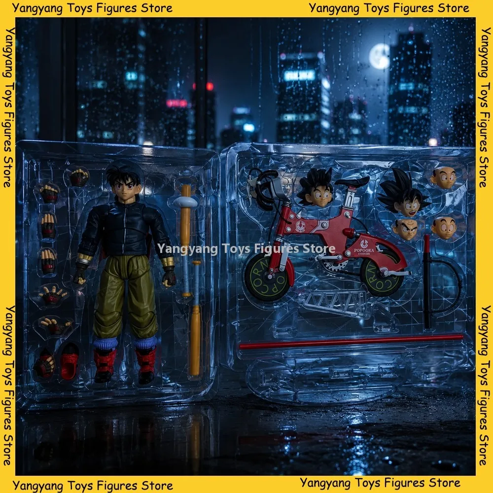 In Stock Tonsenarttoys Dragon Ball Z Kamione 01A 01B Son Goku SHF Fly Page Ride Bike Action Figure Toy Model Gift
