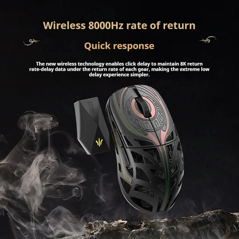 Wanling Wlmouse Strider Walker 8K Gaming Mouse E-sport Mouse Magnesium Alloy Light/Infinite SwitchLightweight Wireless Custom