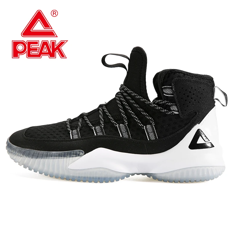 PEAK-zapatillas de baloncesto para hombre, zapatos deportivos ligeros, antideslizantes, transpirables, con cordones, botas altas de gimnasio