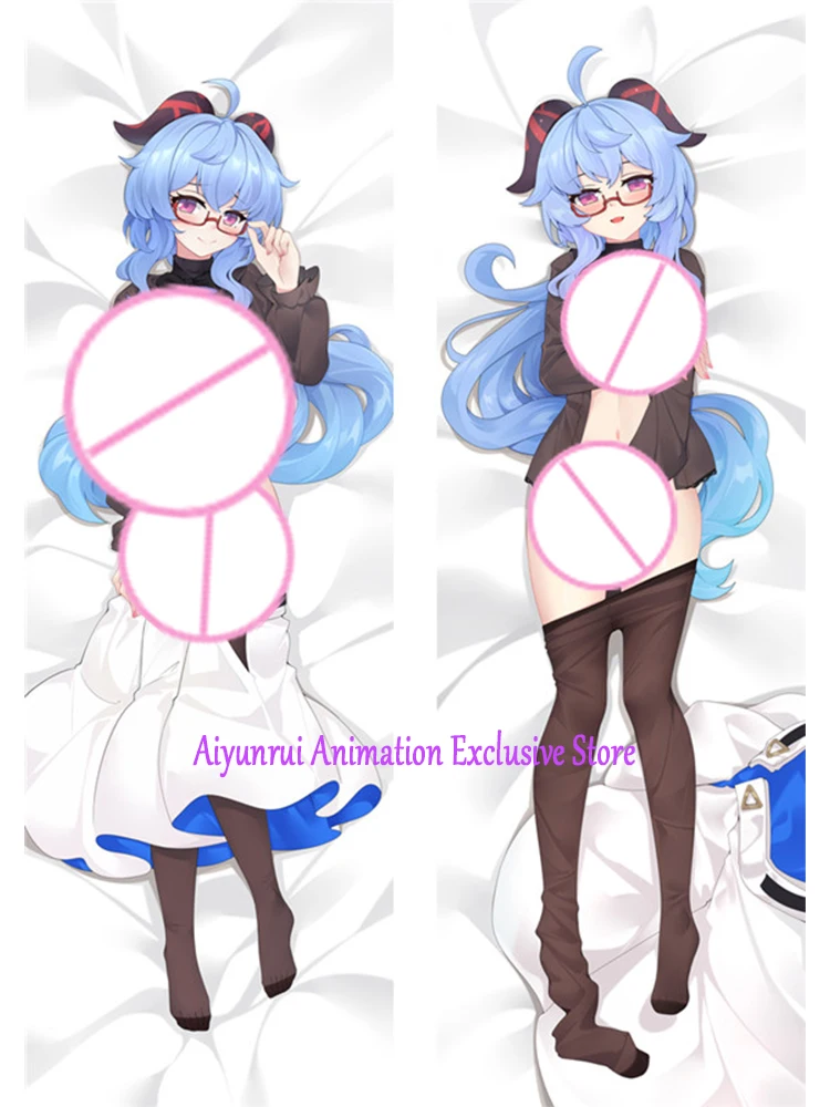 

Dakimakura Anime Ganyu 2 Side Printed Hugging Body Pillowcase Cushion Bedding Decor Pillow Cover 2024