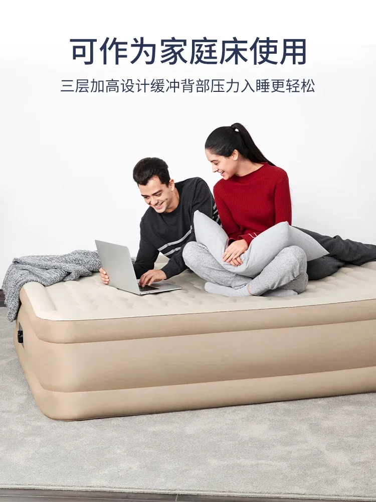 Airbed Mat ในครัวเรือนเตียงลอยหนาคู่ Plus-ขนาดกลางแจ้งแบบพกพา Single Double Airbed