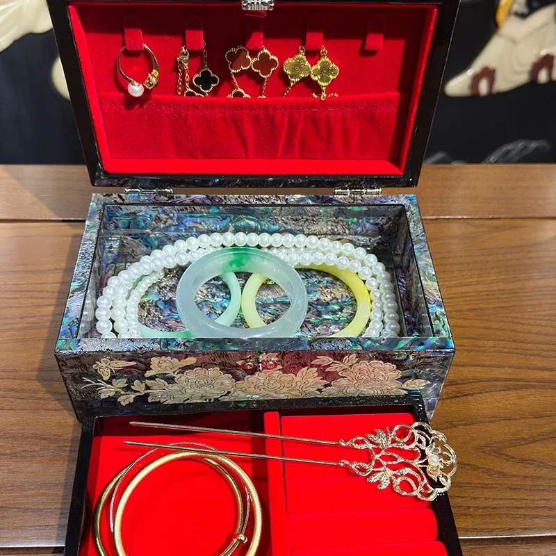 Intangible Cultural Heritage Lacquer Jewelry Box Business Gifts New National Style