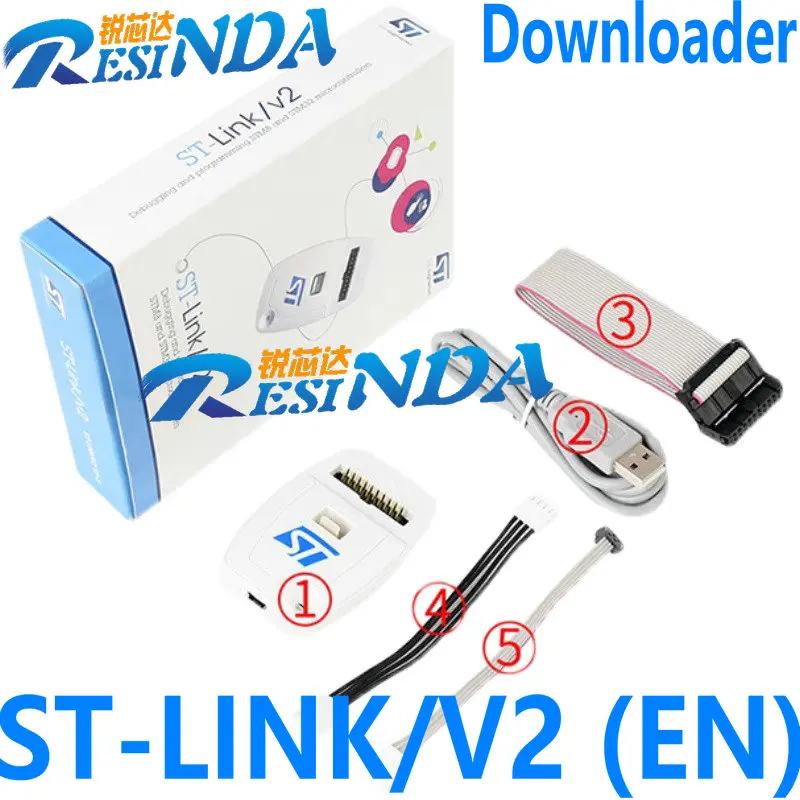 

Оригинальная импортная американская версия ST-LINK/V2 (EN) Эмулятор STLINK STM8 STM32