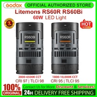 Godox RS60R/RS60Bi 60W RGB luz LED 1800 a 10000K CRI95 14 efectos para grabación de películas, transmisión y producción de víd