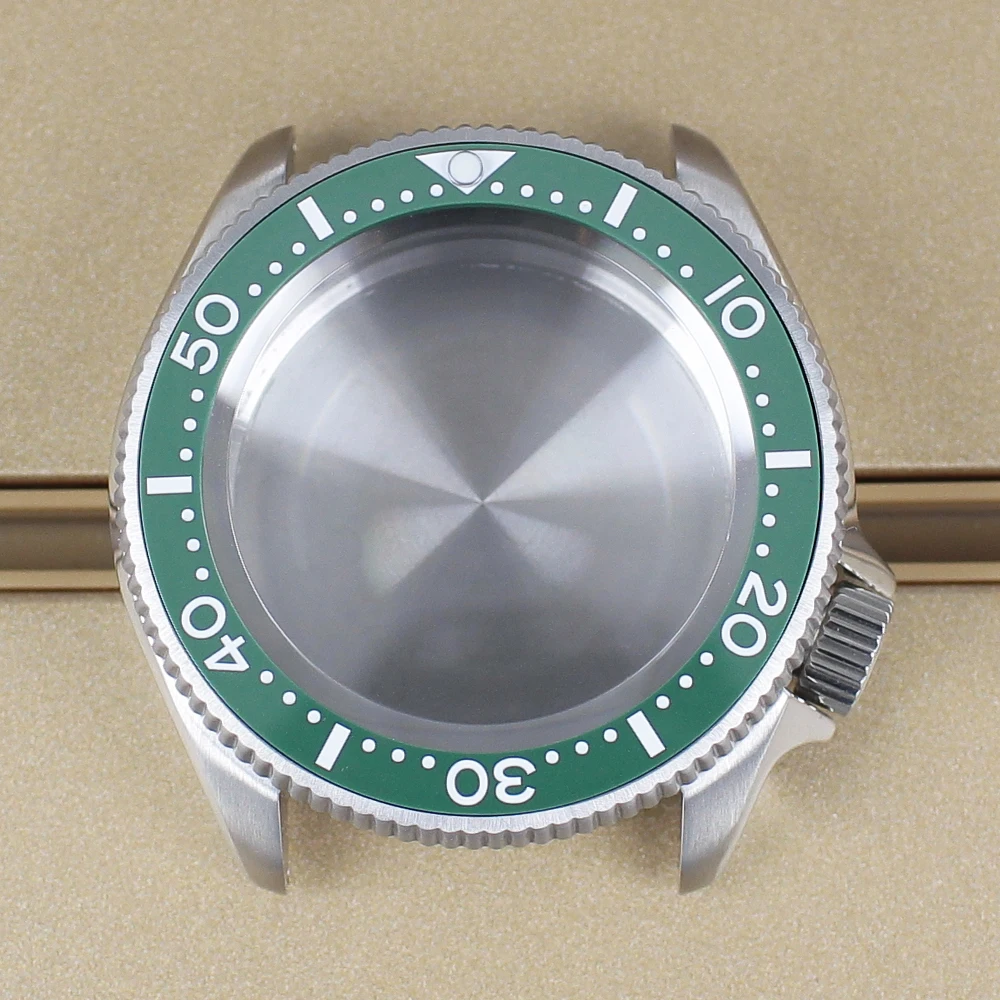 

38mm Stainless Steel Watch Case Sapphire Glass For NH35 NH36 4R Automatic Movements 28.5mmDial Dive 20bar at 3.8 SKX watch parts