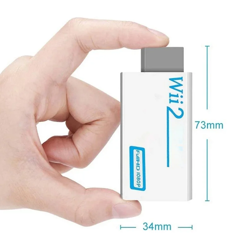 ل WII إلى HDMI محول كامل HD 1080P WII إلى HDMI Wii 2 HDTV محول محول مع صوت 3.5 مللي متر لعرض شاشة الكمبيوتر HDTV