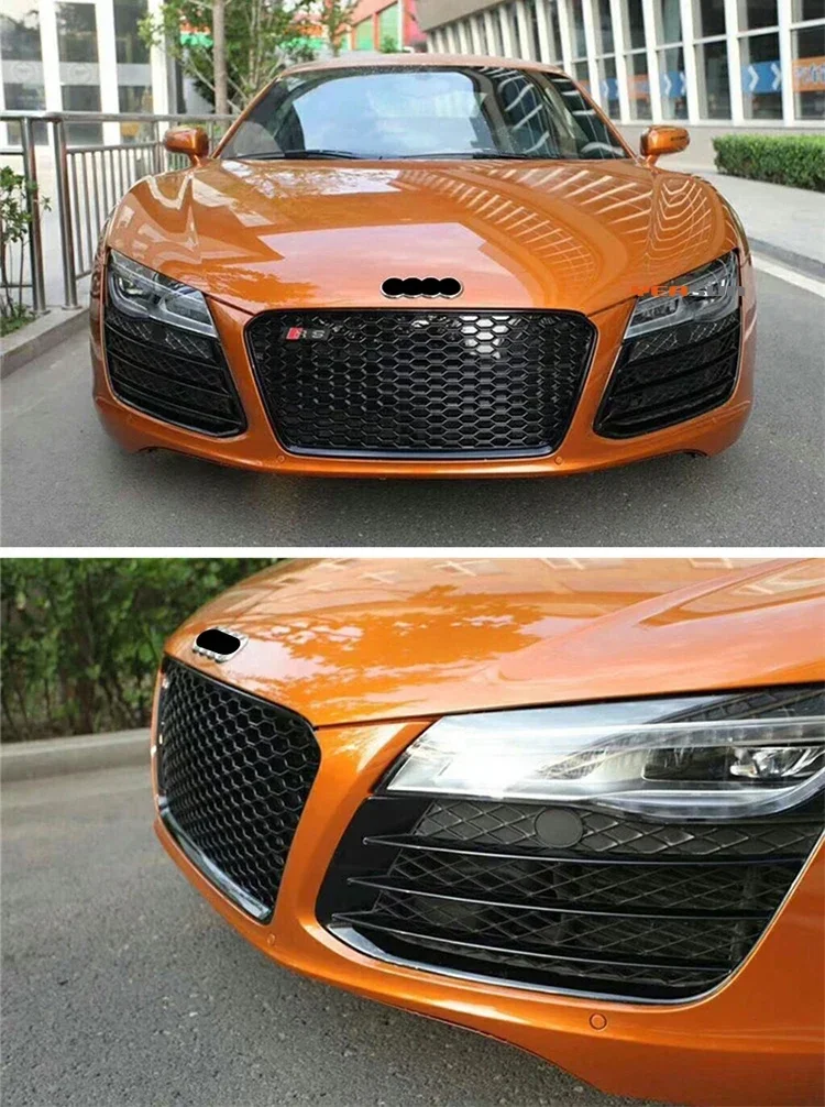 R8 front grille auto parts accessories for Audi R8 RS style front bumper grille 2014 2015 2016