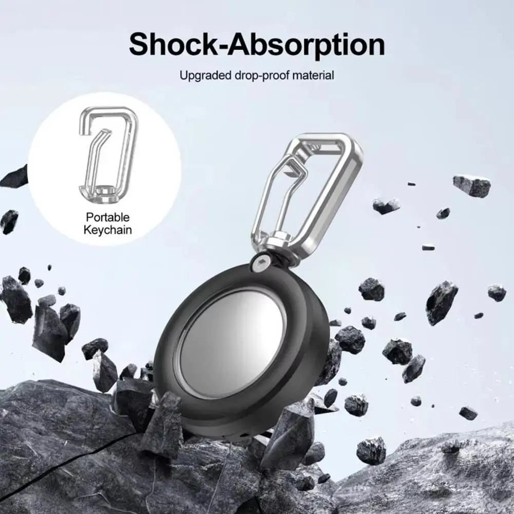 For AirTag Case with Keychain, Full Protection Shockproof Cover For Airtag2 Anti-lost Locator, Durable Anti-Lost Tracker Case