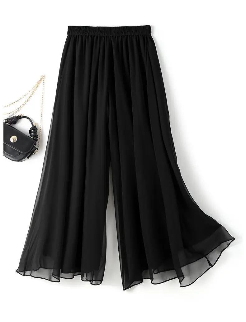 بنطال ذو قصة أرجل واسعة أخضر للمرأة الخريف ذات الطابقين منتظم صالح الجرونج المرقعة سروال قصير بطانة فحص محبوك النطاقات منقوشة سيدة OL #3