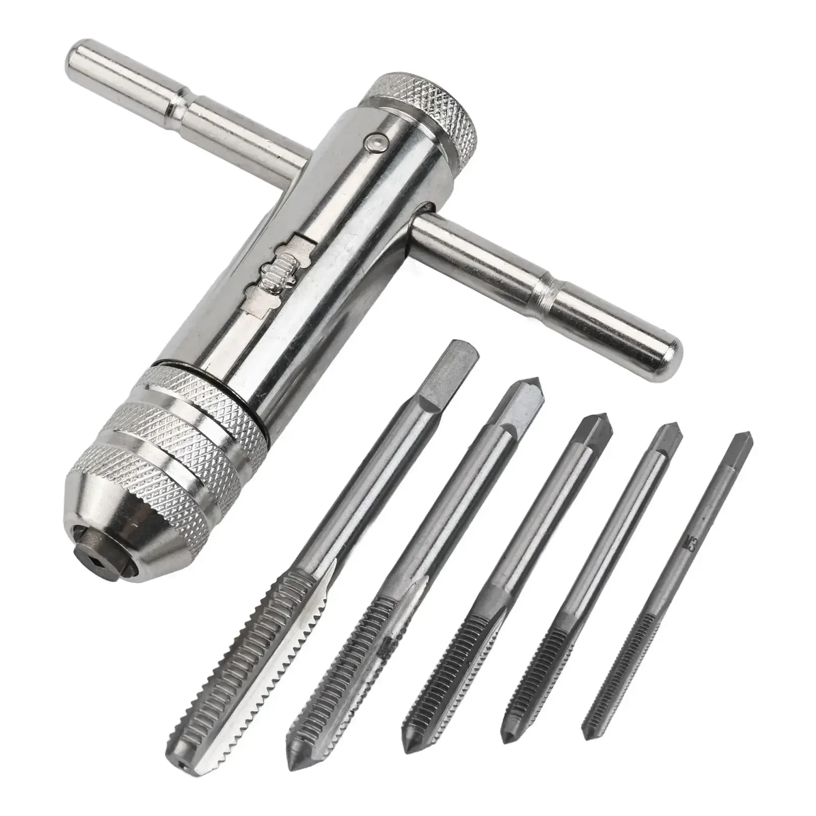 For Hex Drives Adjustable Ratchet Wrench Workshop 85mm 3.35 Inch Easy Switch Left Right Tap Holder Secure Grip