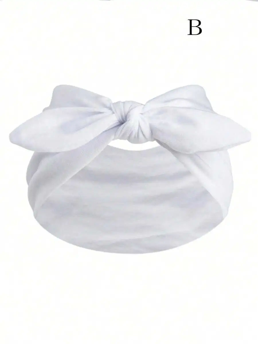 

Women's Boho Bow Knot Rabbit Ear Headband Solid Color Elastic Hair Band Polyester Casual All Season