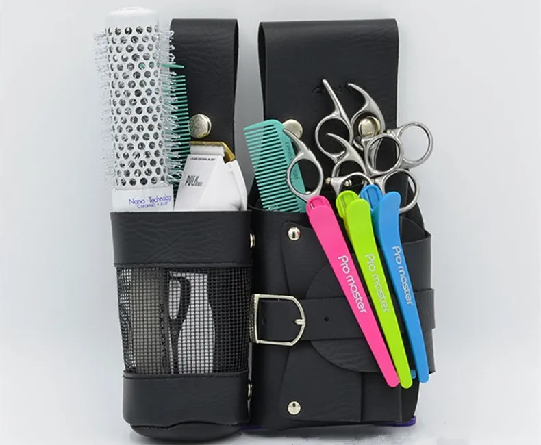 PU Leather Knife Scabbard Scharen  Hairdressing Waist Tool Bag Hair Stylist Scissors Pouch