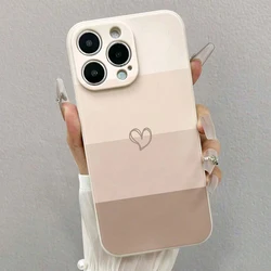 Heart Shaped Painted Soft Phone Case for Samsung Galaxy S25 S23 S22 Ultra S24 FE A55 A54 A15 A35 A34 A16 A53 A36 A56 Soft Cover