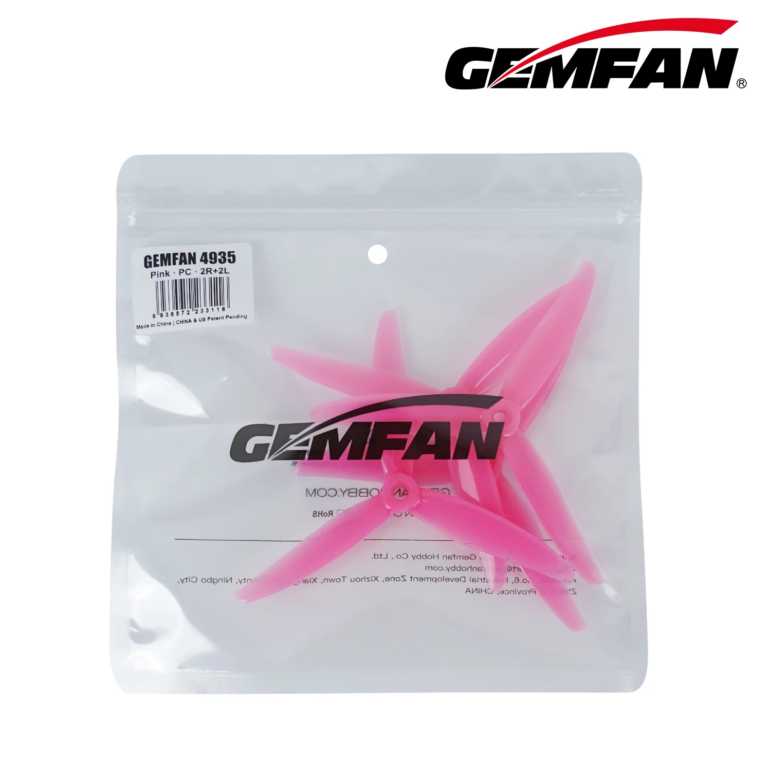 Gemfan 4935 3-blade FPV Prop Set. 4.9