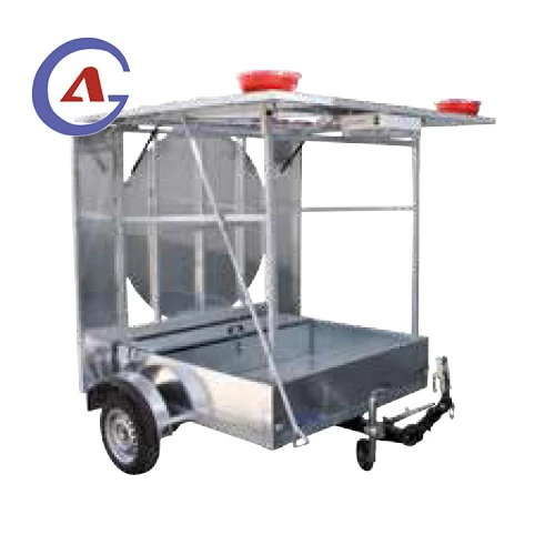 LED Traffic Arrow Sign Board Mobile Warning Flashing Trailer