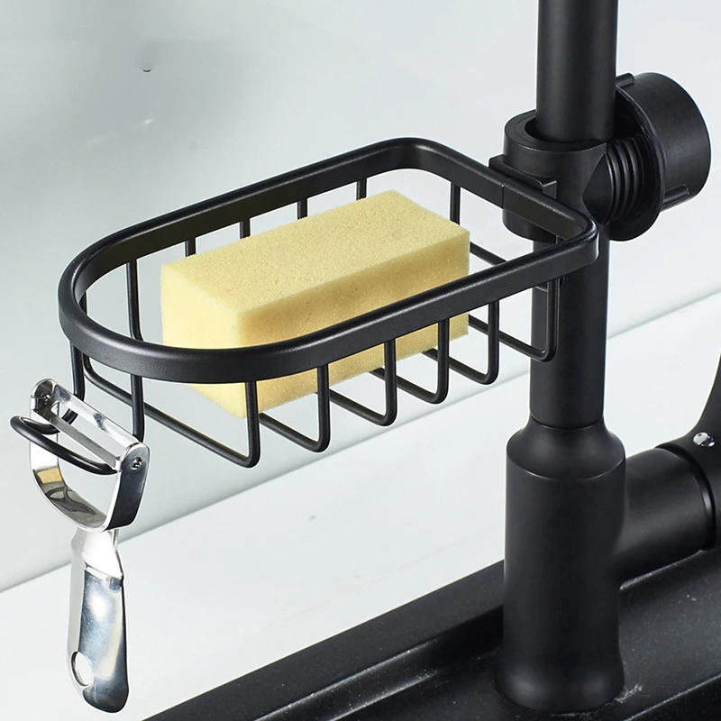 

Kitchen Stainless Steel Sink Drain Rack Sponge Storage Faucet Holder Soap Drainer Bathroom Accessories Shelf Basket Organizer