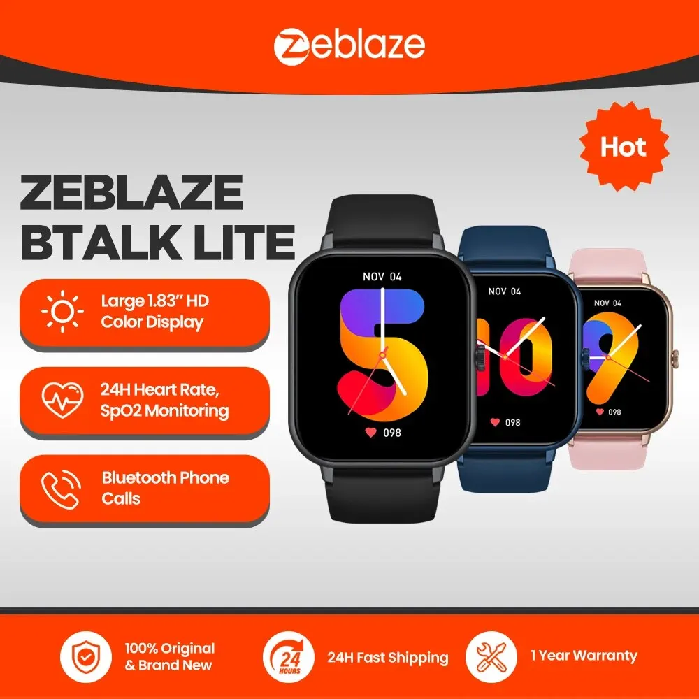 Zeblaze Btalk Lite: 블랙 라이트 스마트워치로 일상과 운동을 혁신하다