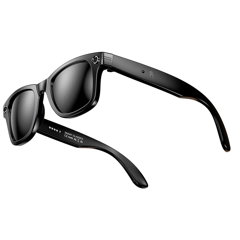 

W600 AI Умные очки Камера для просмотра первого человека Bluetooth 5,4 Голосовой помощник 12 часов Батарея IP65 Водонепроницаемые легкие очки 35 г