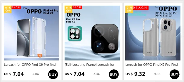Lereach Displayschutzfolie aus gehärtetem Glas für OPPO Find X10 Pro Max X10E X9 Ultra X8 Ultra Find X9 Pro mit staubfreier Positionierung – Detail 1
