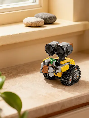 Space Mini Robot MOC Building Bricks Toys 217Pcs Tracked Bot Model Classic Movie Sci-Fi Blocks Dolls Kids Adult Christmas Gifts