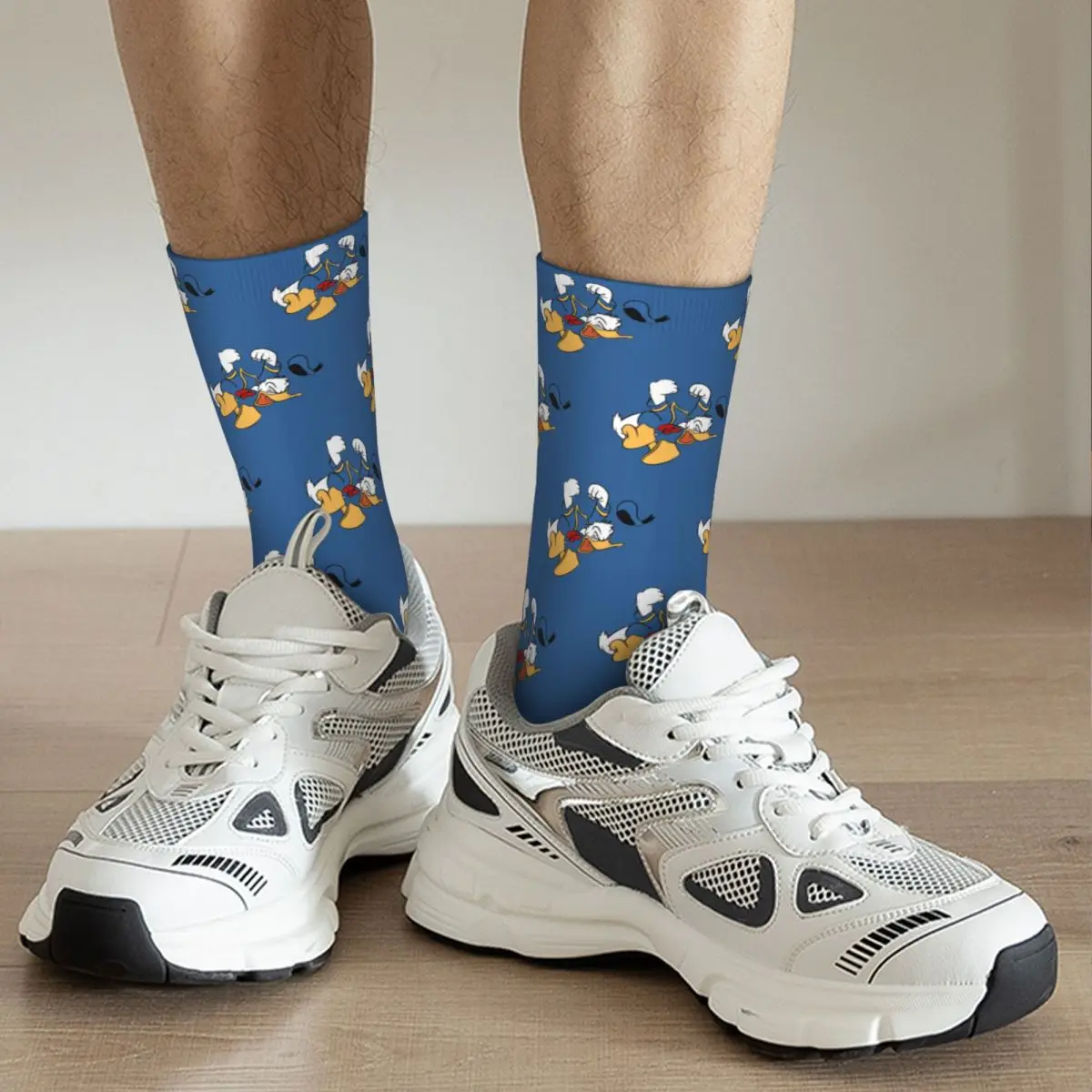 Happy Funny Male Men Socks Crazy Angry Donald Duck Cartoon Sock New High Quality Women Socks Spring Summer Autumn Winter