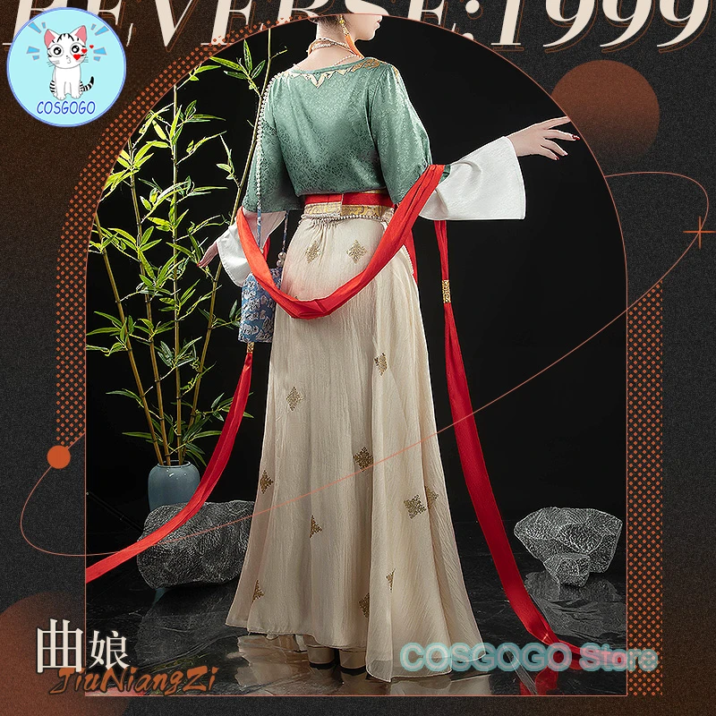 COSGOGO [Customized] Reverse:1999 COS Jiu Niangzi Cosplay Costume Halloween Game Suit Lovely Dress Halloween Qu Niang