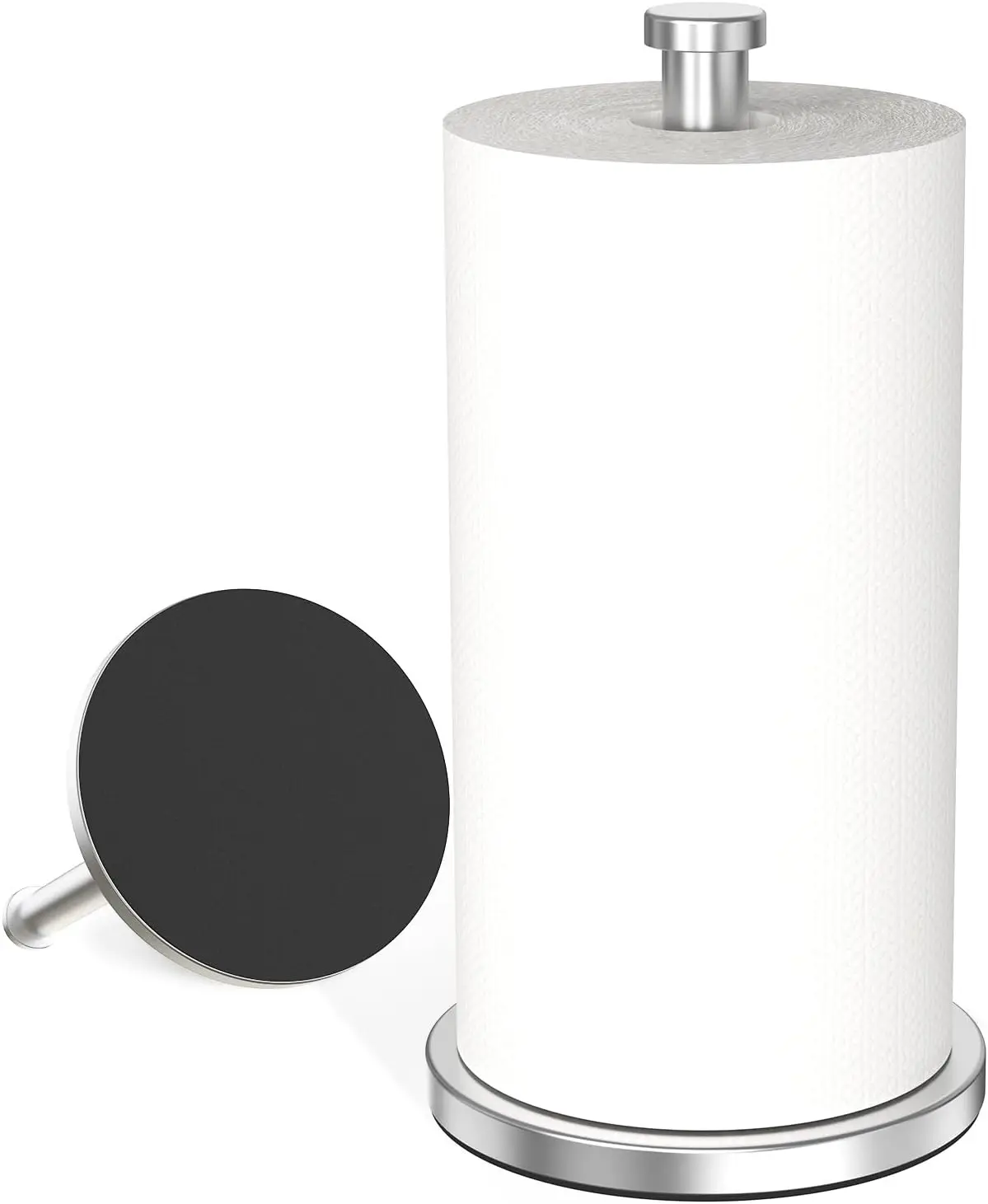 

Держатель для бумажных полотенец из нержавеющей стали с утяжеленным противоскользящим основанием для кухни и ванной комнаты