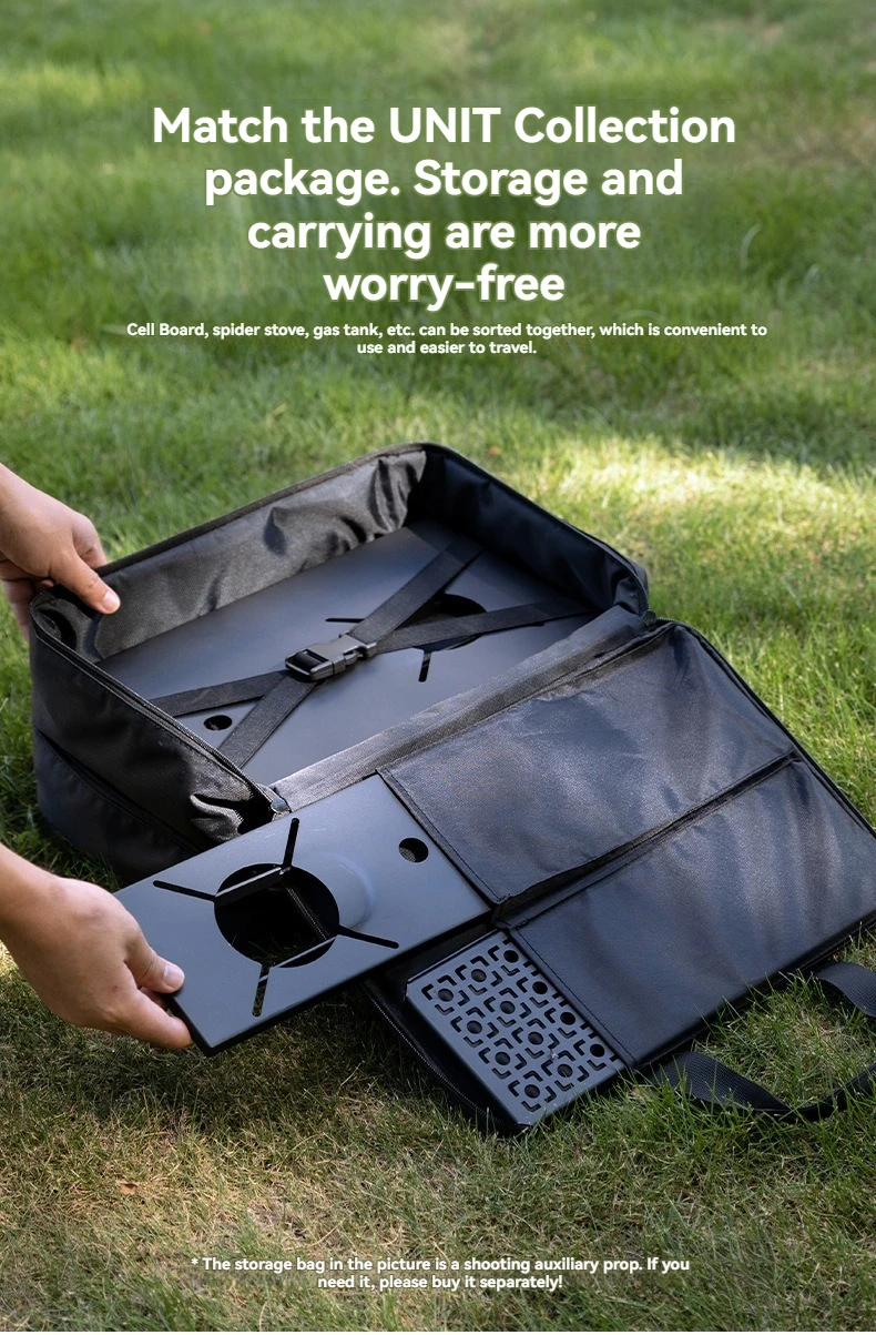 

CAMPINGMOON GT-12 Spider Furnace: Полунастольная плита из нержавеющей стали с поддоном для газового баллона, совместимая с SOTO Spider Furnace и IGT Table Plate