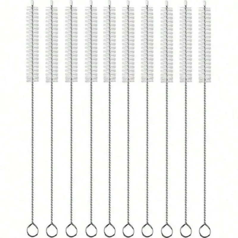 

Multi-Scene Stainless Steel Straw Brush - Minimalist Home Cleaning Tool