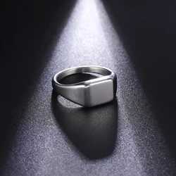 Skyrim Cast Steel Color Positive Side Heart-Shaped Round Stainless Steel Ring For Men And Women's Fashionable Minimalist Jewelry