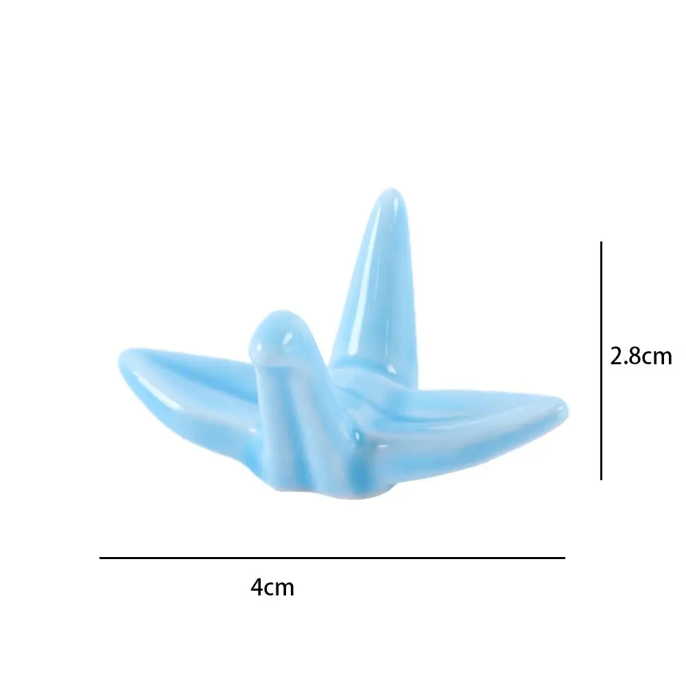 Porcelain Paper crane Fork Rack Rest Ceramic Chopsticks Holder Chopsticks Stand Tableware Chopsticks Spoon Rack