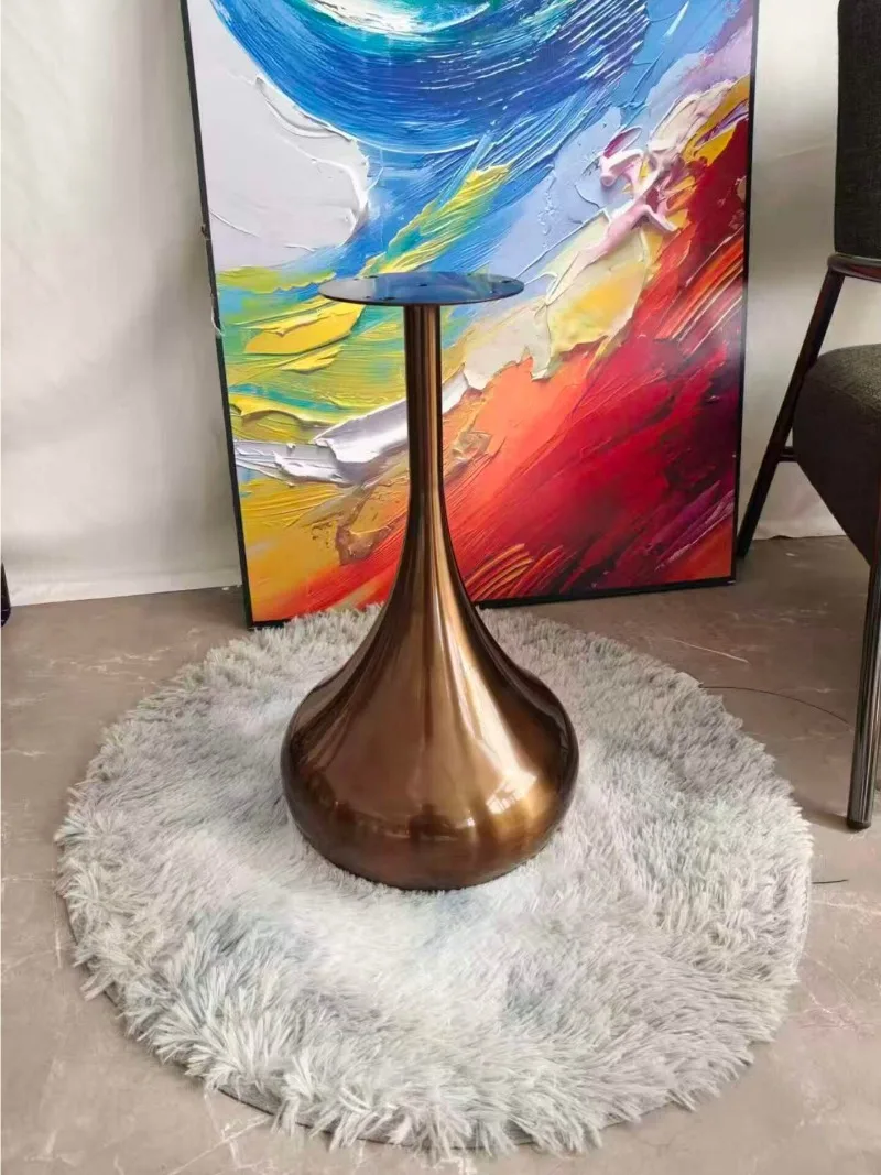 Sofa Edge Table Base, Household Round Marble Table Legs, Small Table Frame, Simple Rock Board, Furniture Legs Metal