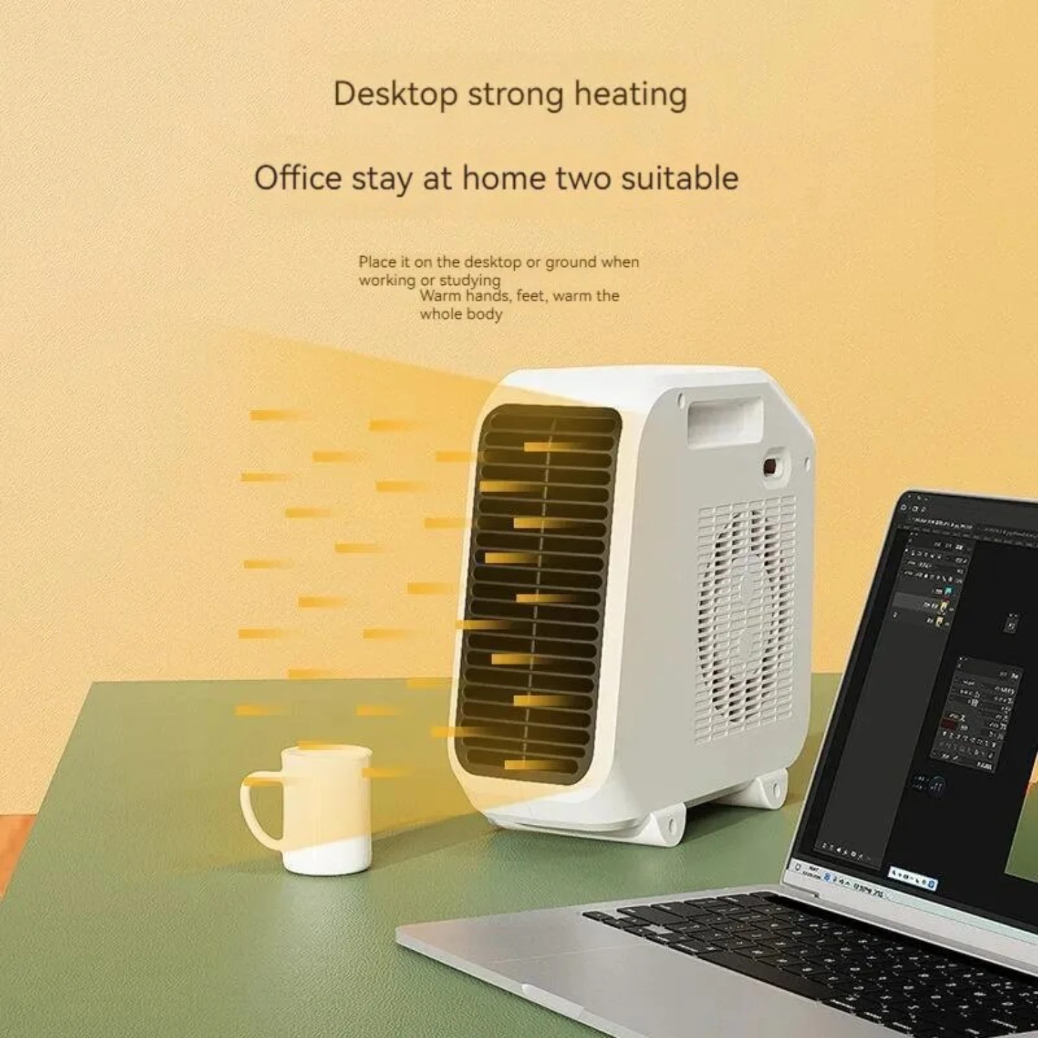 New Compact, lightweight, and convenient mini office heater for quick heating in cozy dorm rooms. Ideal for warming hands on col