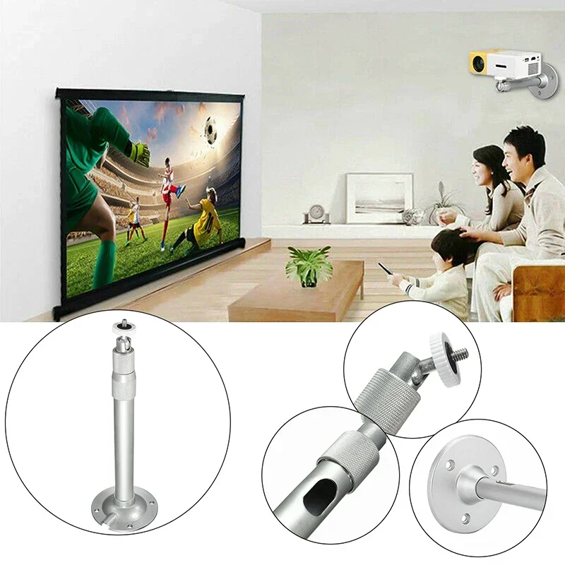 1Pcs 360 Degrees Rotatale Aluminium Alloy Mounting Bracket for Ceiling Mounted Wall Mounted Projector and DLP and Digital Camera