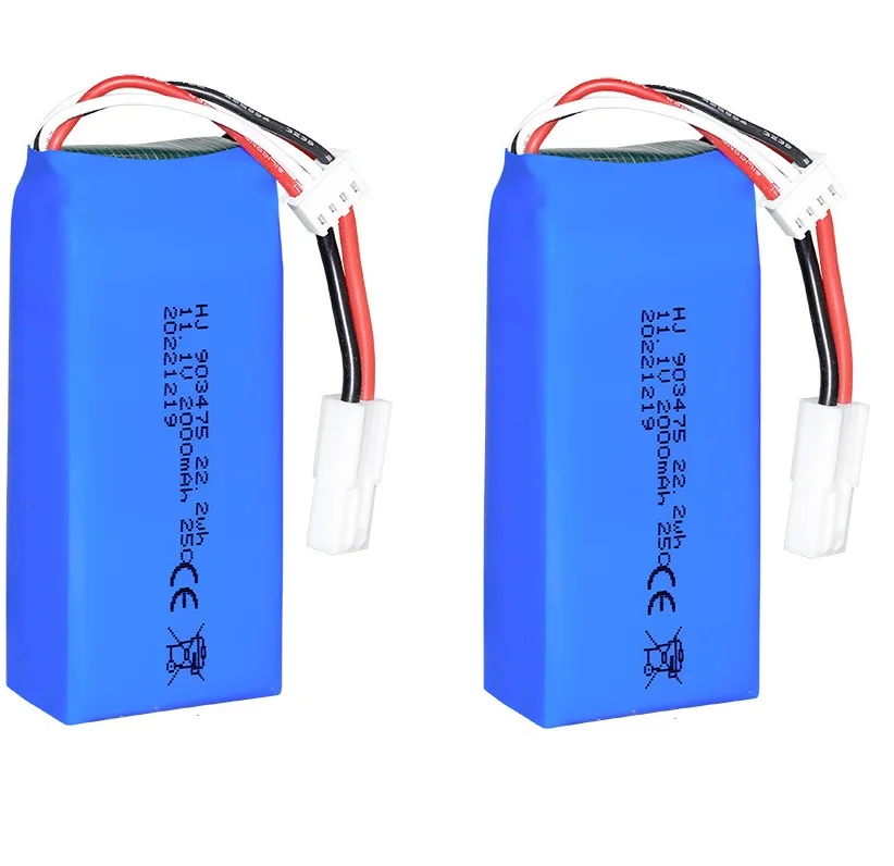 11.1v 2000mAh 25C High Power LiPo Battery EL-2P/Plug 11.1 v 2000mah Rechargeable Lipo Battery For RC Car Airplane Helicopter