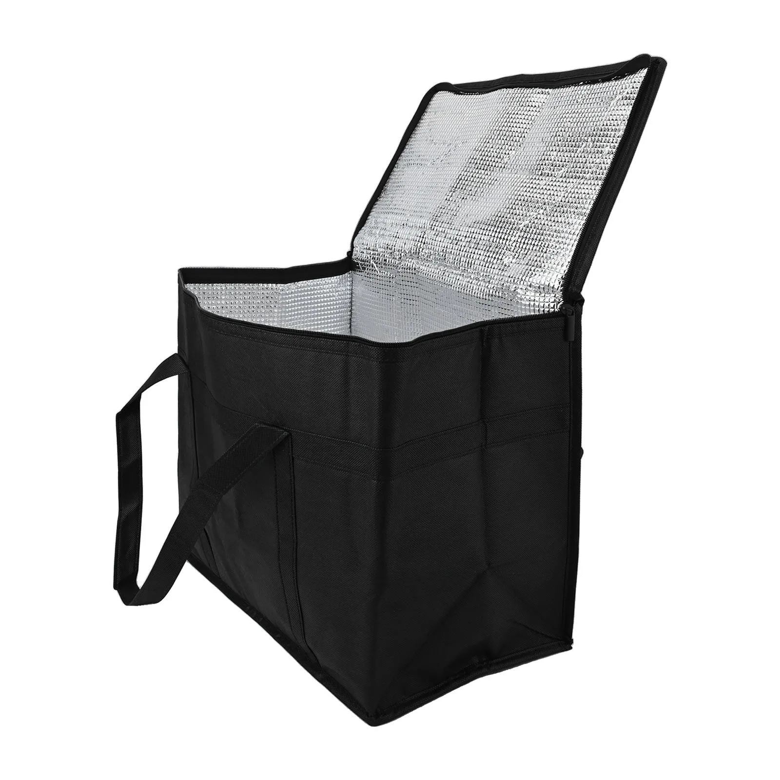 

Camping Lunch Bag Insulated Cooler Bag Excellent Insulation Foldable Design Large Capacity 30L Tinfoil Design Non-woven Fabric
