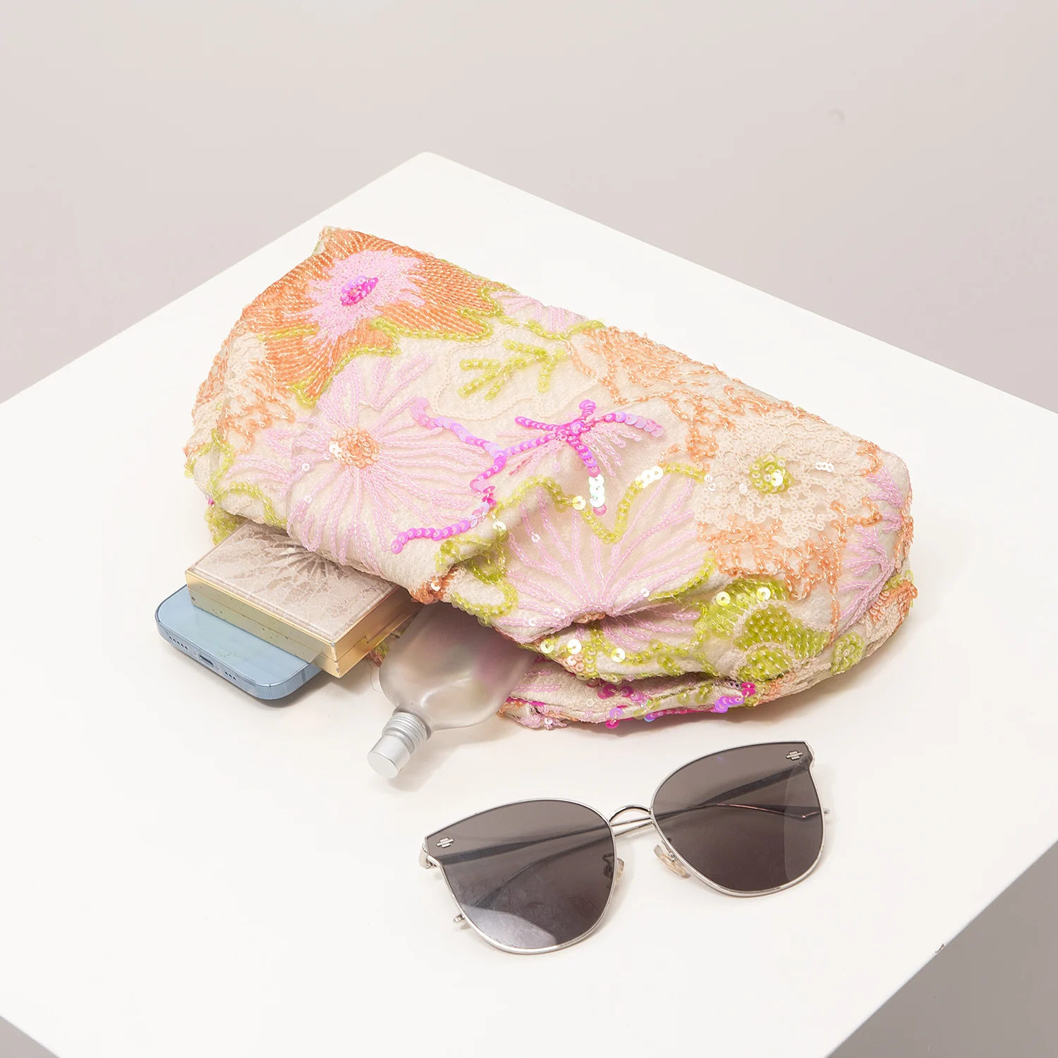 Clutch Bag,Sequin Bag,Floral Pop,Embroidery Bag,Gala Night,Party Outfits,Prom Bag,Wedding Items,Elegante,Gifts,Random Pattern image 6