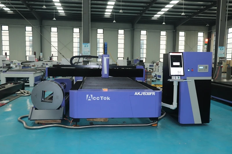 Industrial Metal Cut 1530 Metal Plate Tube Pipe Cnc Fiber Laser Cutting Machine Rotary Device Cutter