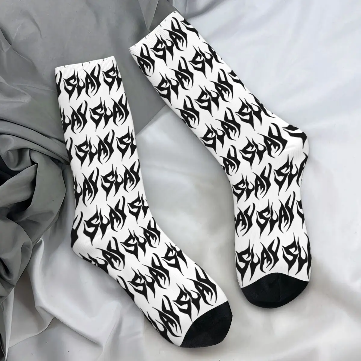 RapMetal-Chaussettes de course coordonnantes pour couple, bas de loisirs, confortables, graphiques, Slayers, hiver