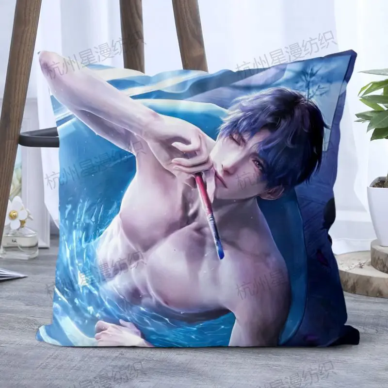 Chinees Spel Liefde En Deepspace Li Shen Shen Xing Hui Qi Yu Rafayel Zayne Xavier 45X45Cm Decoratieve Kussens Cover Cusion Covers