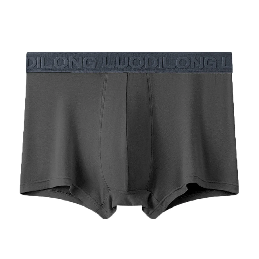 Sexy Breathable Trunks For Men Boxer Comfortable Underpants Brown Breathable Boxers 95 Modal Fabric Elastic Waistband Design