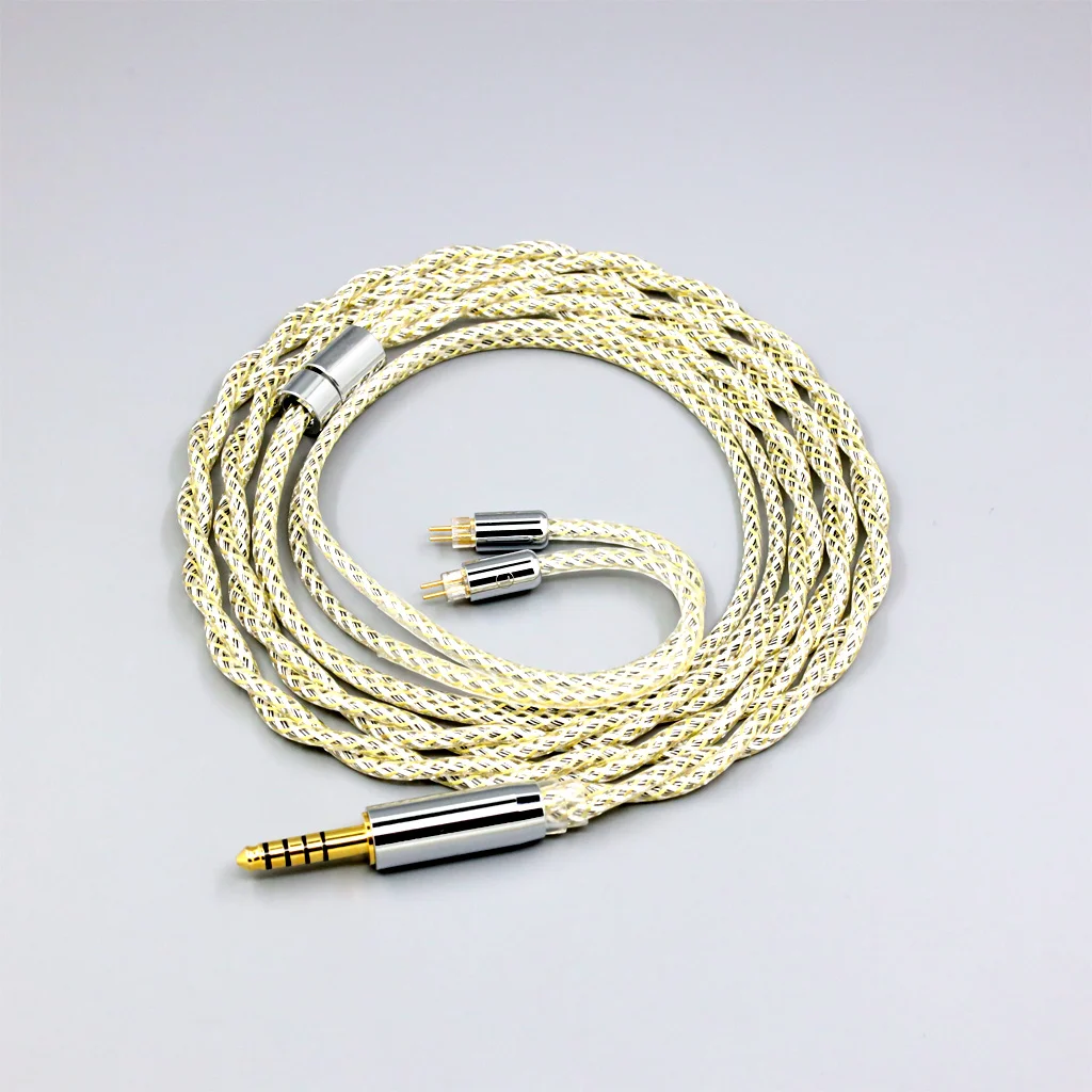 

TypeS 23AWG Litz Shielding Earphone Cable For 0.78mm 2pin IEM BA Westone W4r UM3X UM3RC JH13 High Step Silver OCC 8943